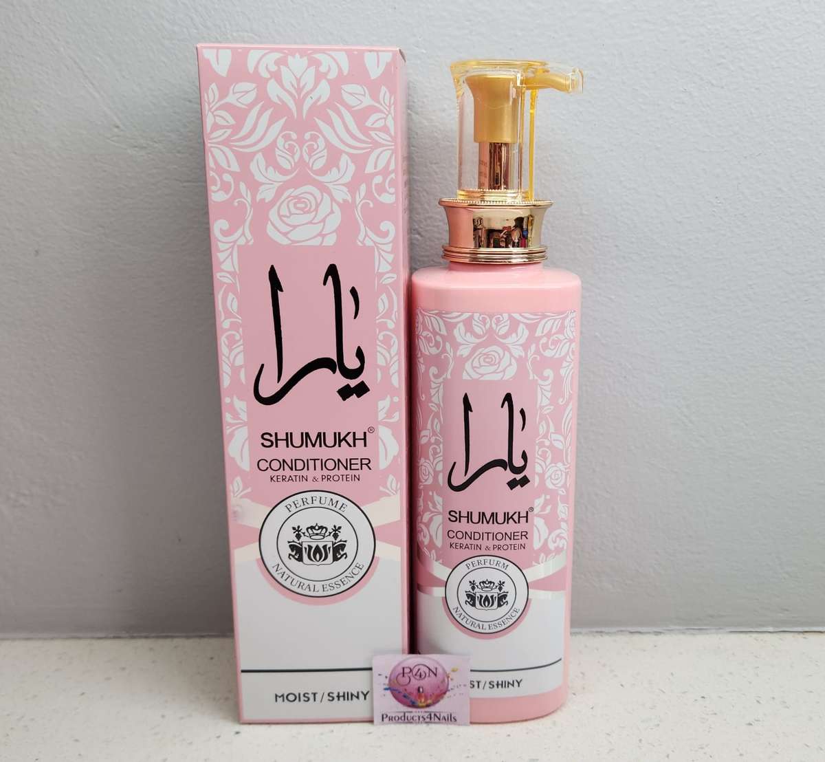 SHUMUKH - KERATIN Hair Shampoo and Conditioner, 600ml - Moist / Shiny