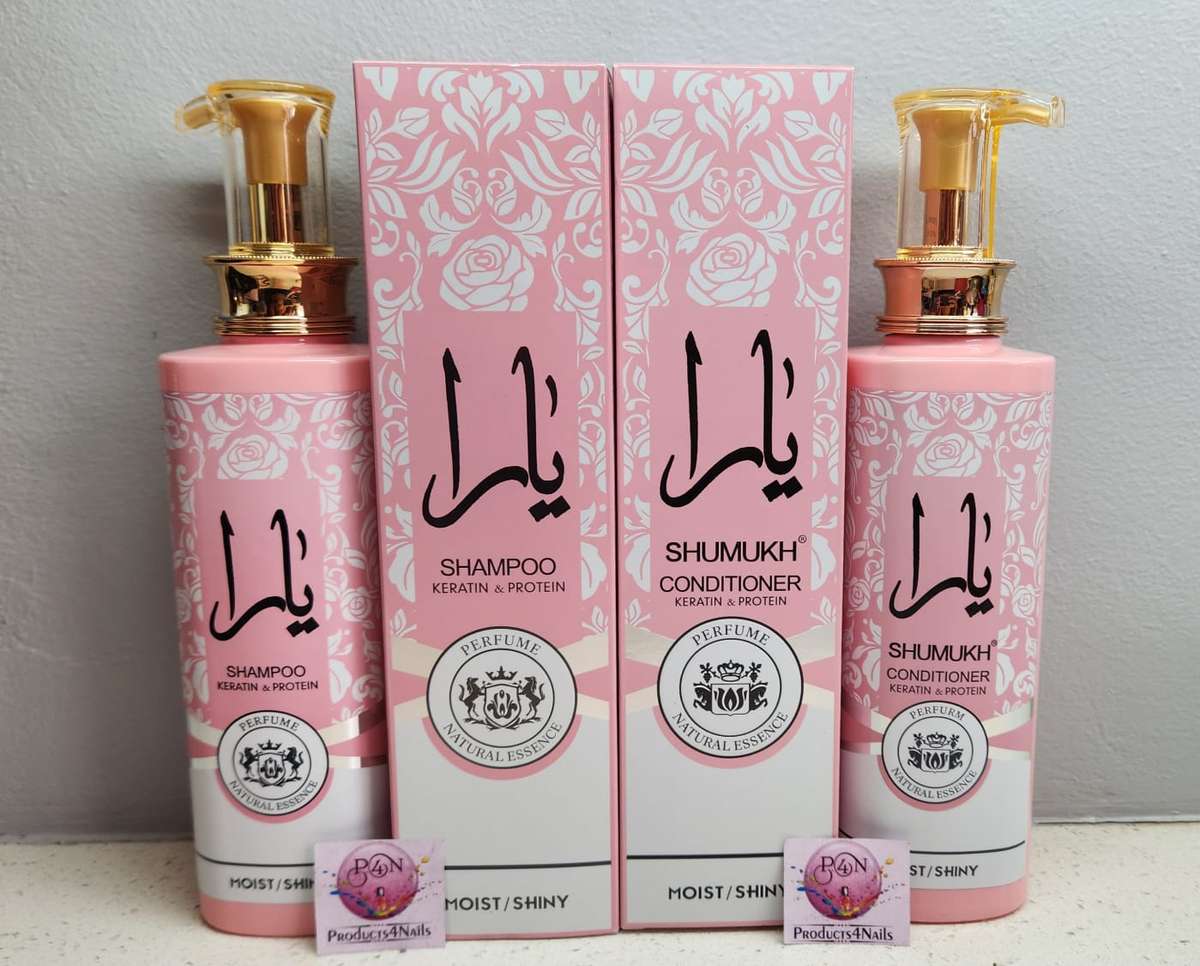 SHUMUKH - KERATIN Hair Shampoo and Conditioner, 600ml - Moist / Shiny