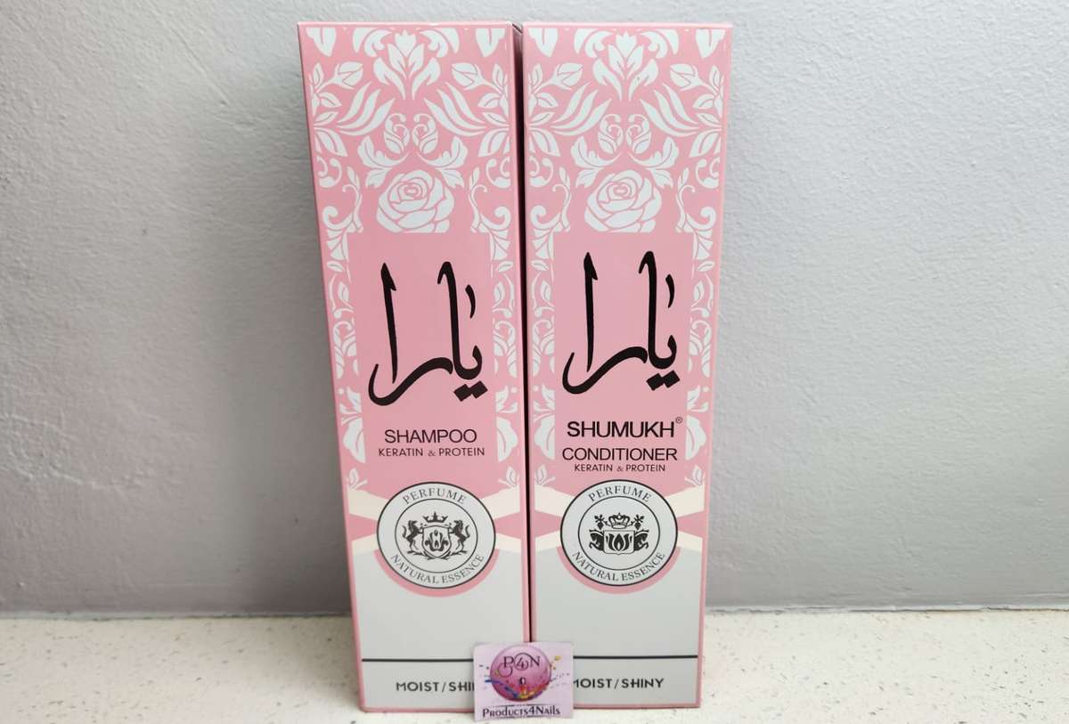 SHUMUKH - KERATIN Hair Shampoo and Conditioner, 600ml - Moist / Shiny
