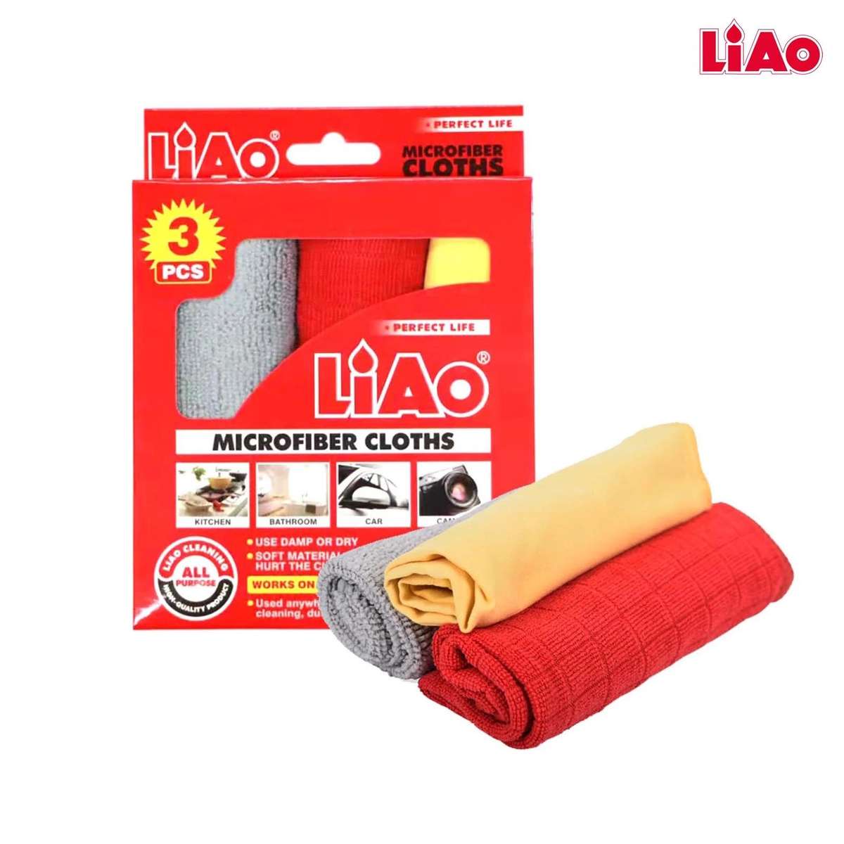 Microfiber Cloths 3Pcs All Purpose Liao Cleaning - Liao Perfect Life
