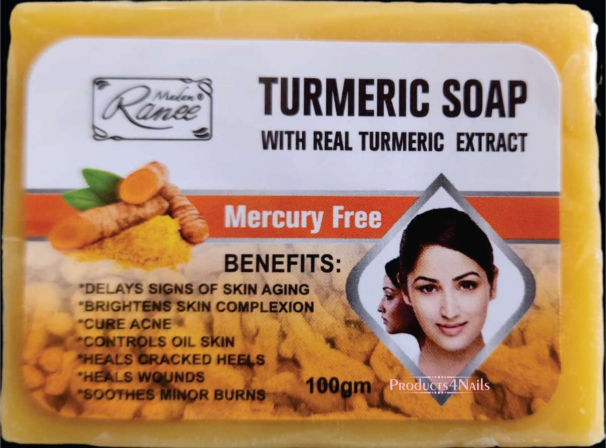 Turmeric Soap with Real Turmeric Extract For Face & Body 125g - Mercury Free - MR-127