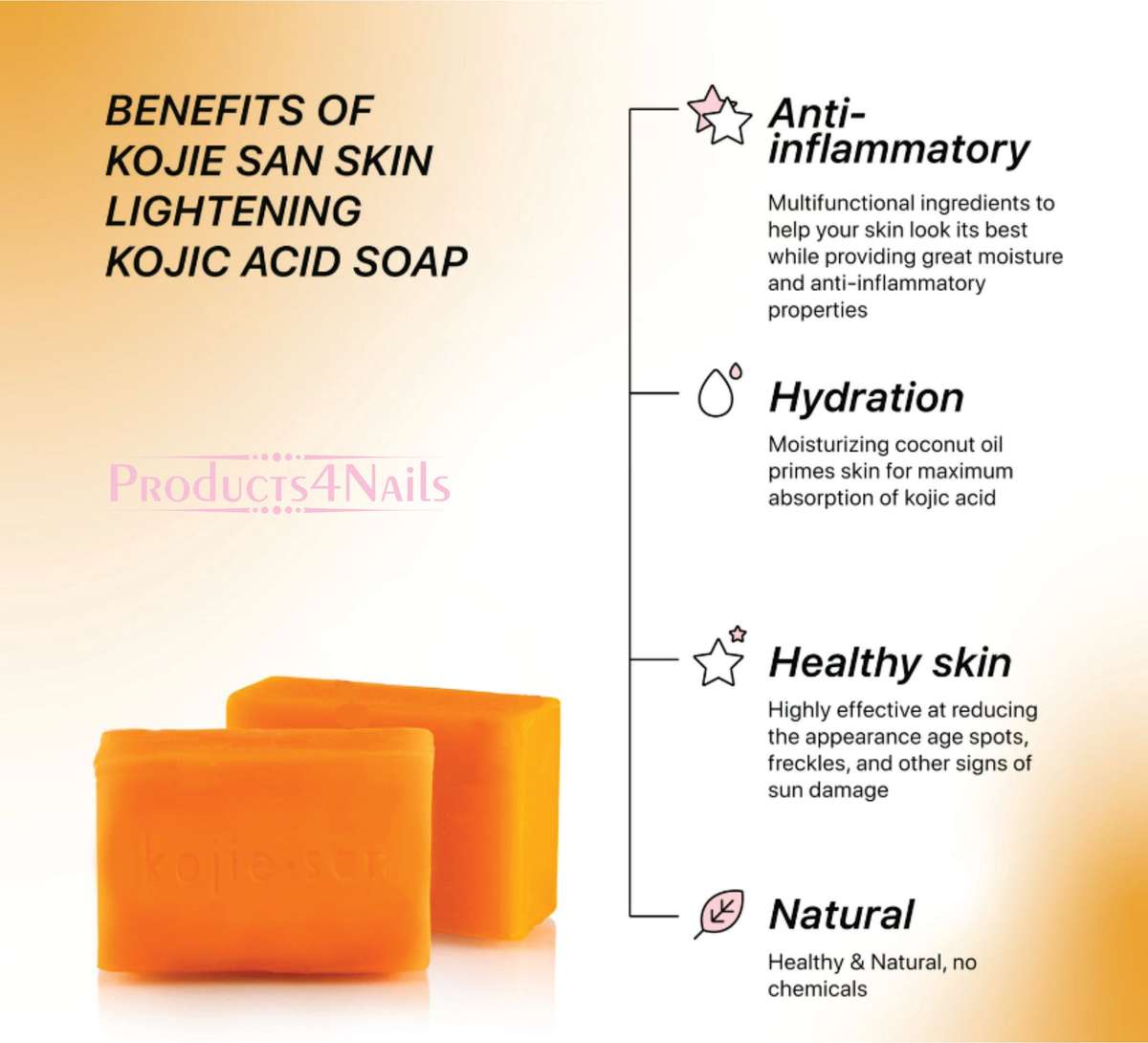 Kojic Acid Skin Lightening Soap 120g GuanJing