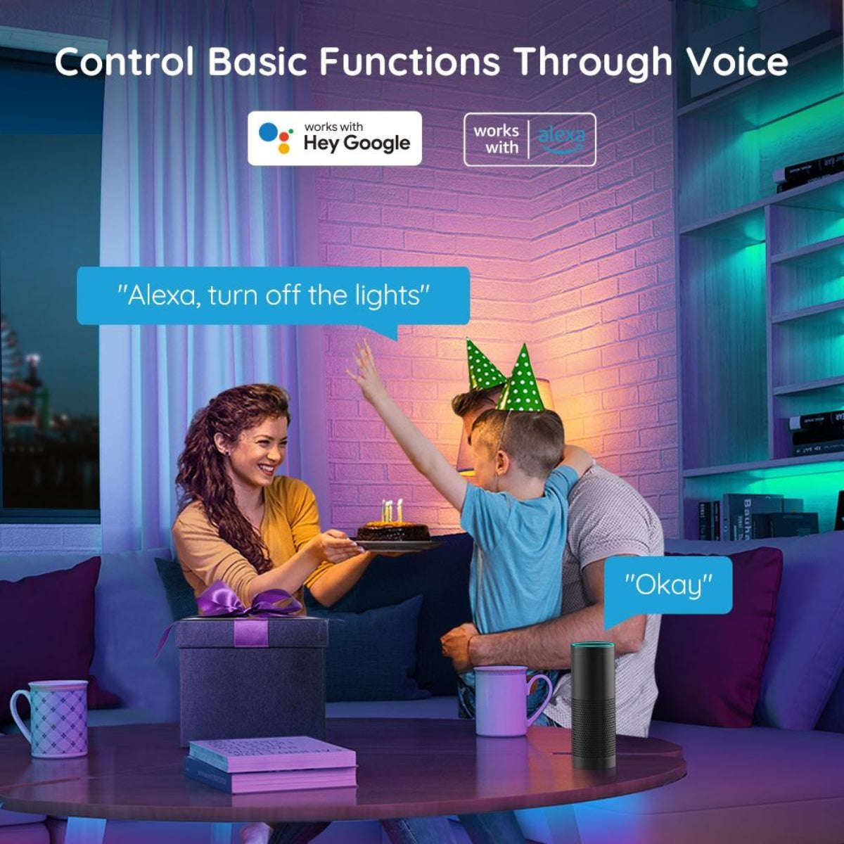 Govee RGB Smart Wi-Fi + Bluetooth LED Strip Lights [Energy Class A] - UNBOXED DEAL