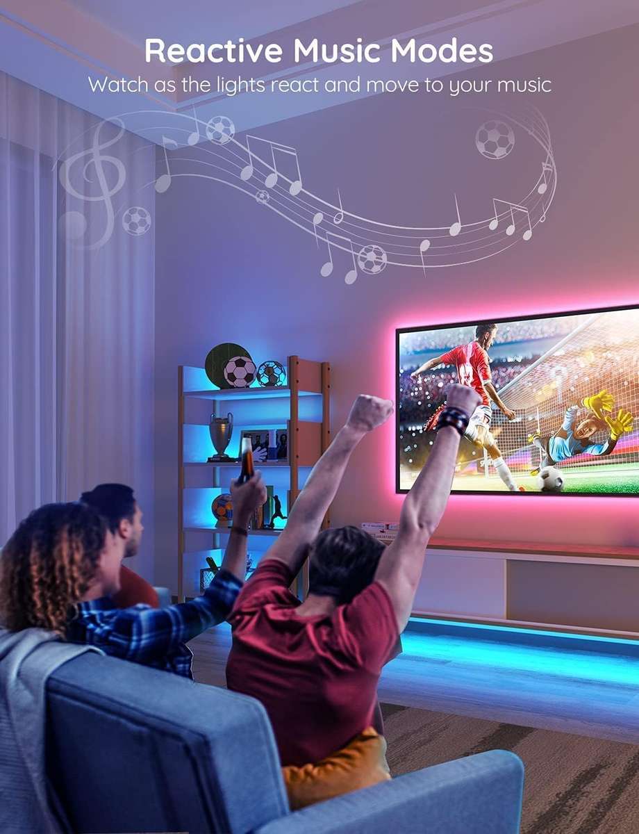 Govee LED Strip 5-m Alexa Smart RGB WiFi LED Strip