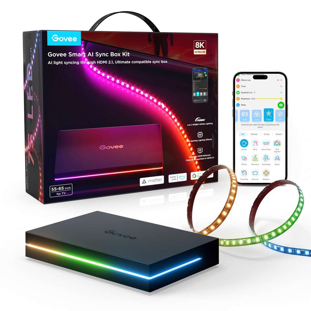 Govee AI Sync Box 2 (for 5565"TV)