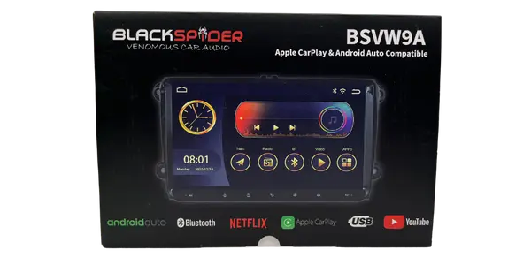 Blackspider BSVW9A Golf 5/6 Apple CarPlay Android Auto Radio