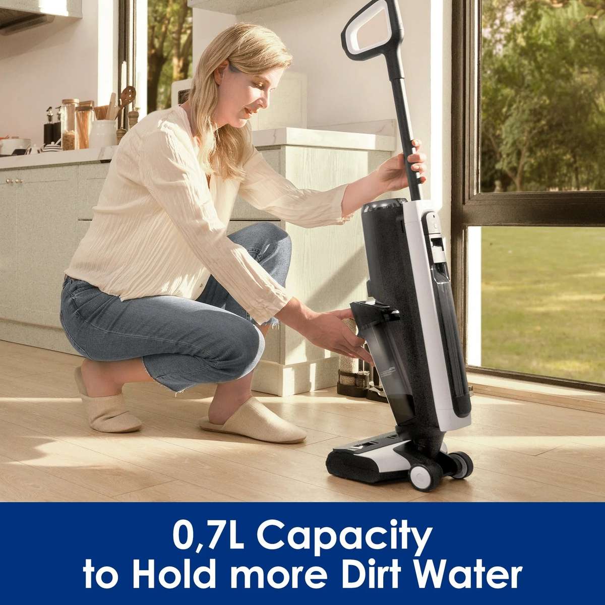 FLOOR ONE S5 Dirt Water Tank - Original Replacement Tank (Includes HEPA Filter)