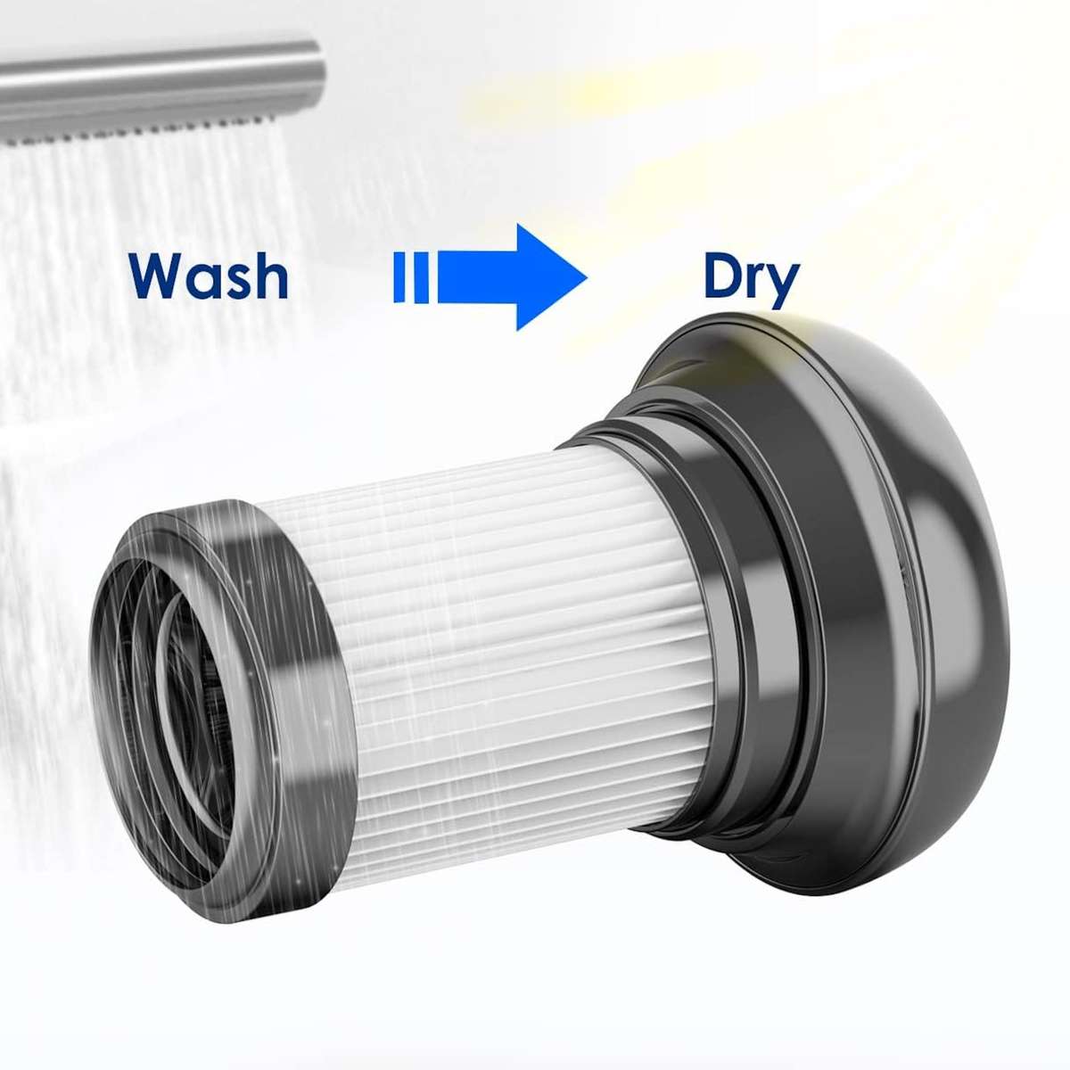 PURE ONE S15 HEPA Filter & Cover Assembly  Attaches Magnetically