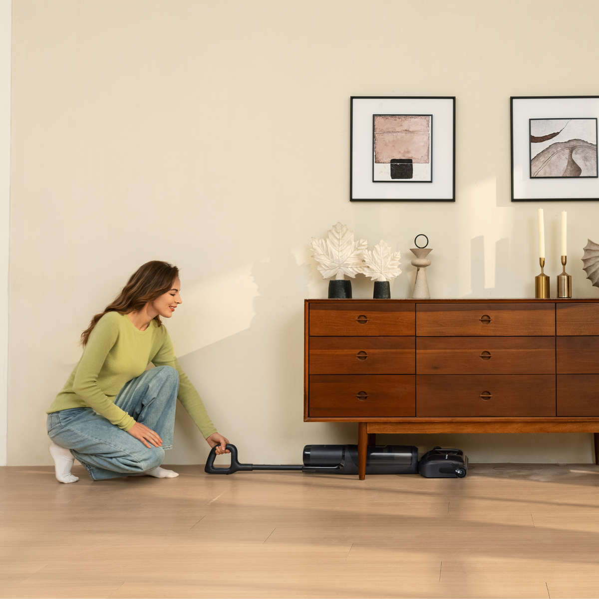 FLOOR ONE S7 Stretch - 50min, Smart 180° Lay Flat Wet Dry Cordless Vacuum Floor Washer & Mop Stick