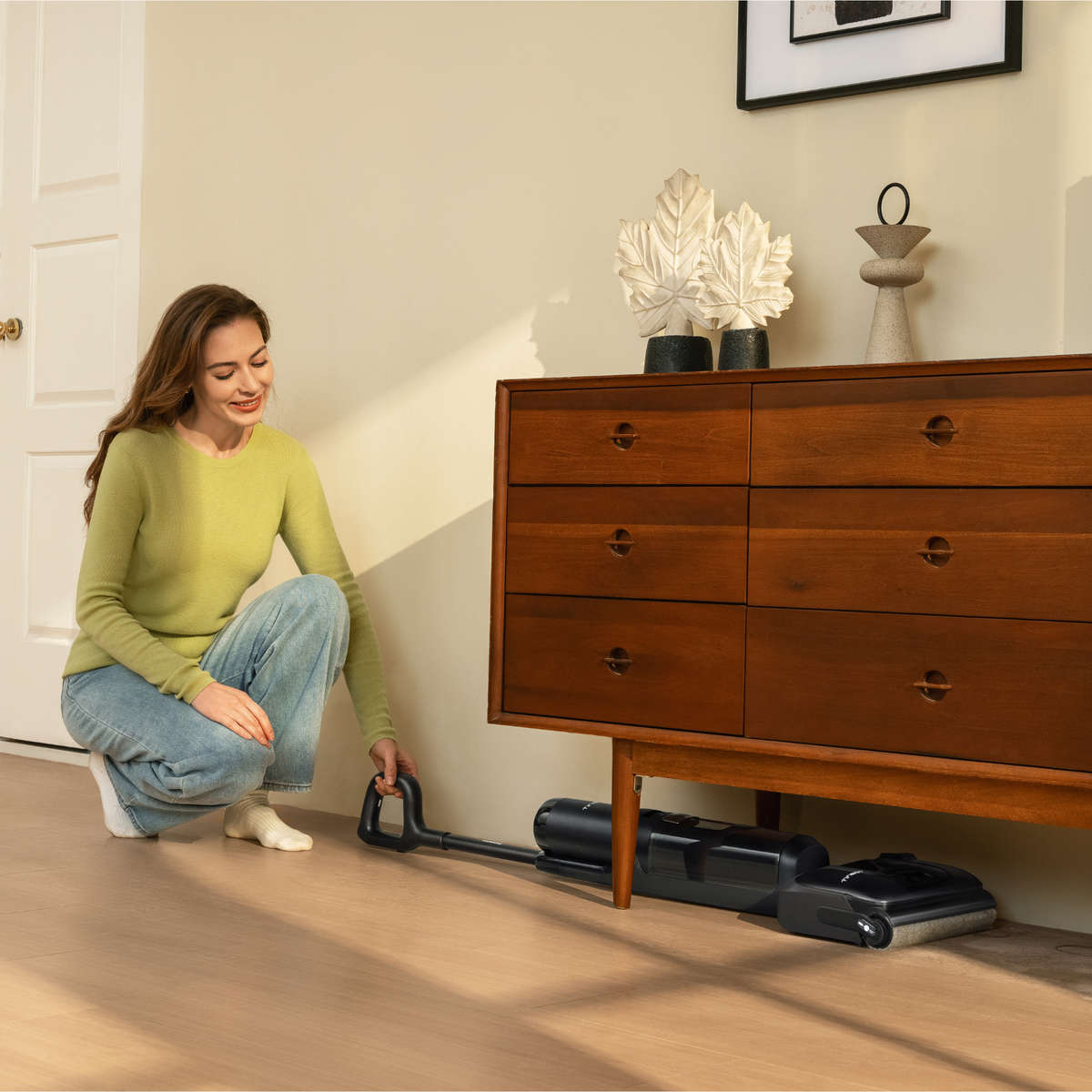 FLOOR ONE S7 Stretch - 50min, Smart 180° Lay Flat Wet Dry Cordless Vacuum Floor Washer & Mop Stick