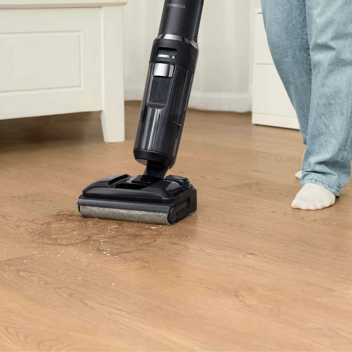 FLOOR ONE S7 Stretch - 50min, Smart 180° Lay Flat Wet Dry Cordless Vacuum Floor Washer & Mop Stick