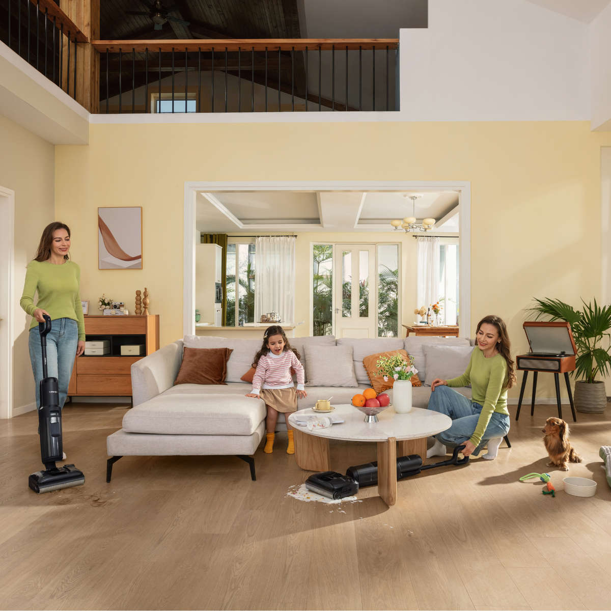 FLOOR ONE S7 Stretch - 50min, Smart 180° Lay Flat Wet Dry Cordless Vacuum Floor Washer & Mop Stick