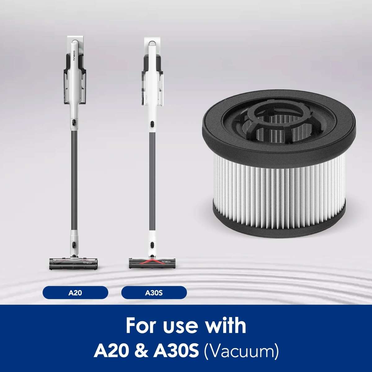 HEPA Filter & Sponge for A30S Vacuum Cleaner Stick - Washable & Reusable (1PCS)