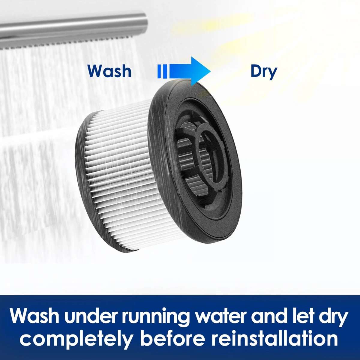 HEPA Filter & Sponge for A30S Vacuum Cleaner Stick - Washable & Reusable (1PCS)