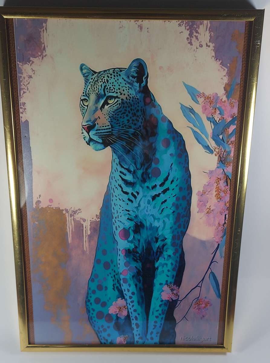 Beautiful vintage gilded metal frame