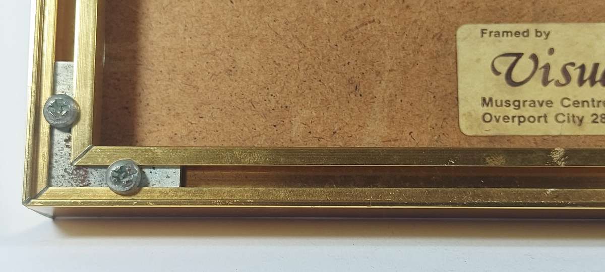 Beautiful vintage gilded metal frame