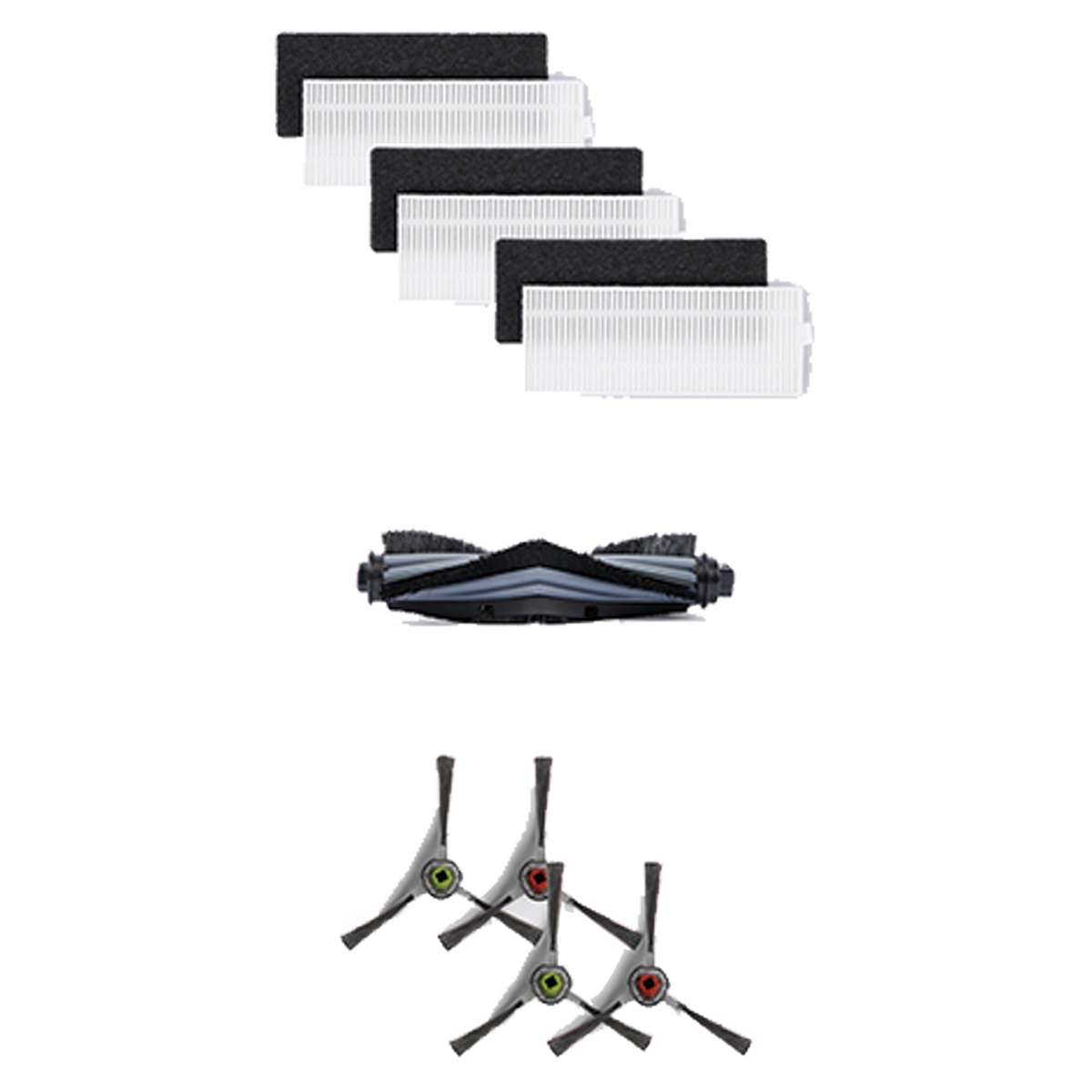 DEEBOT U2/U2 Pro Buddy Kit - 1 Main Brush, 4 Side Brush, 3 Filters