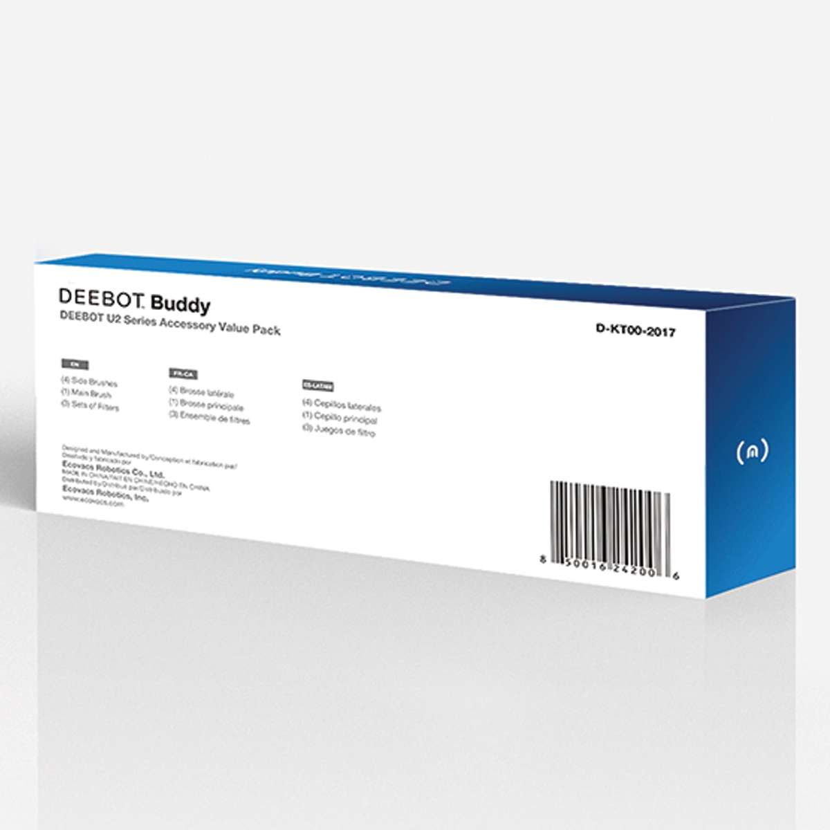 DEEBOT U2/U2 Pro Buddy Kit - 1 Main Brush, 4 Side Brush, 3 Filters