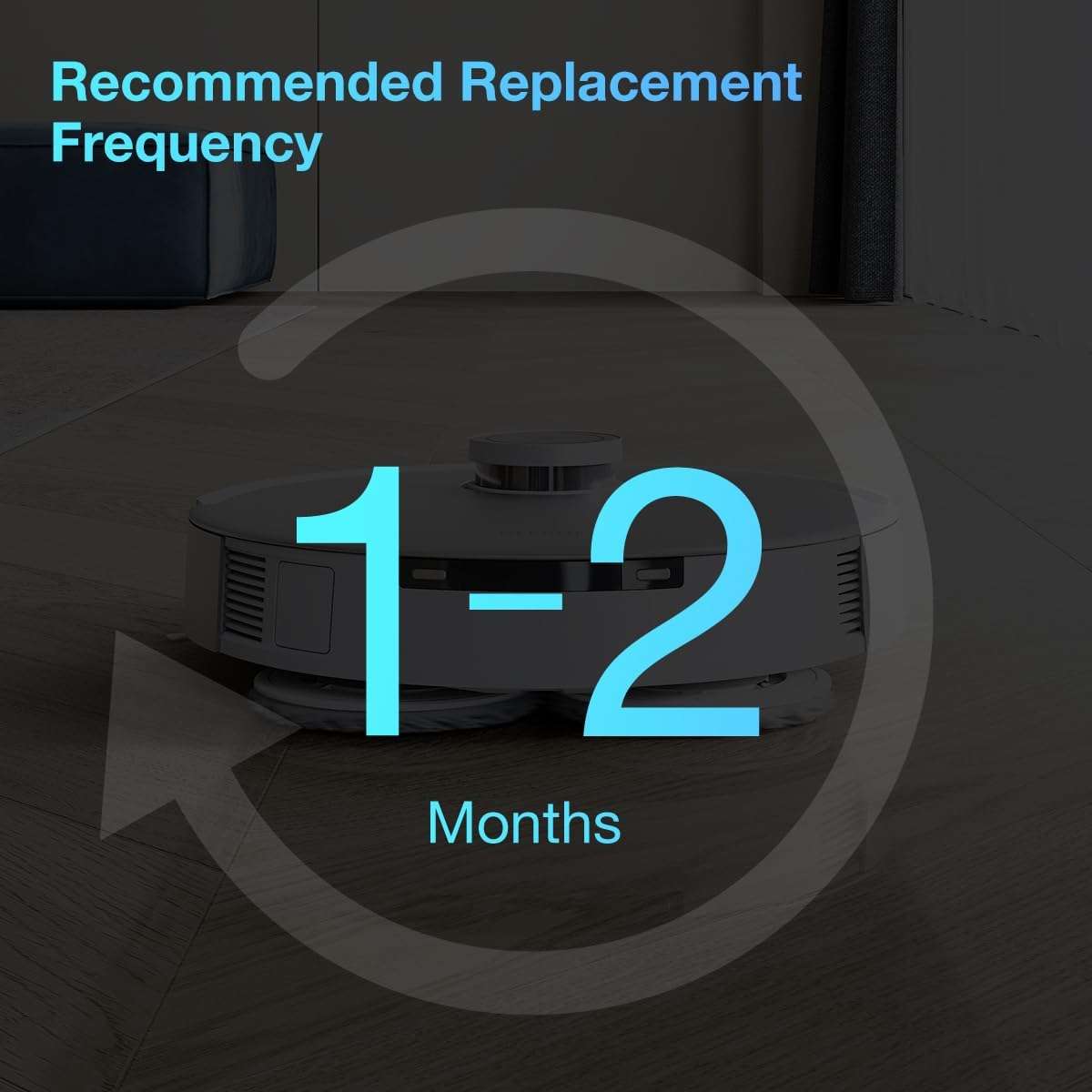 DEEBOT X2 OMNI / X2 COMBO / T20/T20e OMNI / X1/X1e OMNI / T10 TURBO Mopping Kit - 4 Rotating Pads...