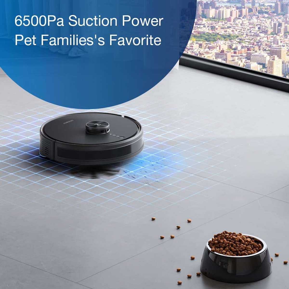 DEEBOT Y1 PRO PLUS Robot Vacuum Cleaner - 6500Pa Suction, 180min Runtime