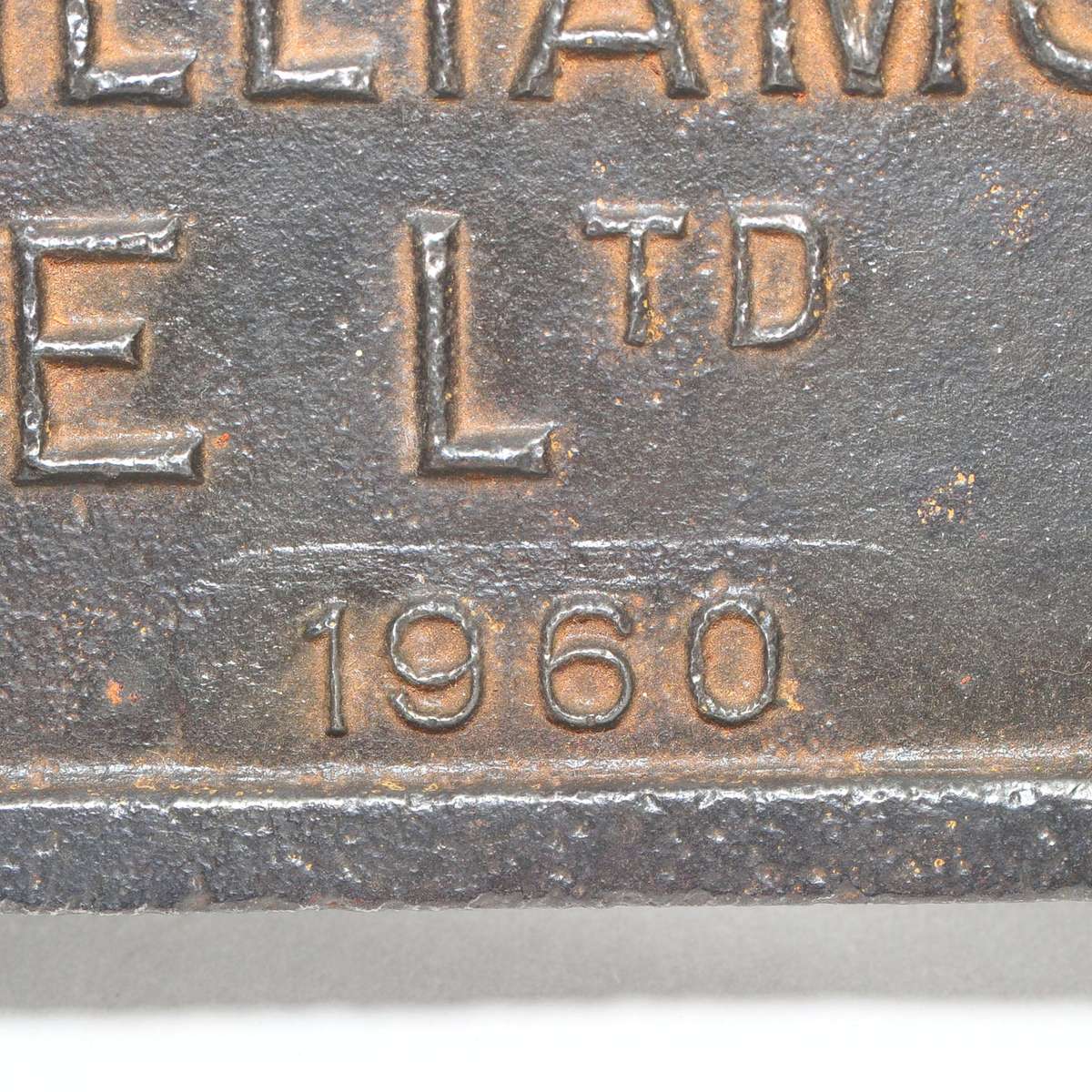 Alpheus Williams and Dowse Ltd Builders Plate - Boksburg 1960