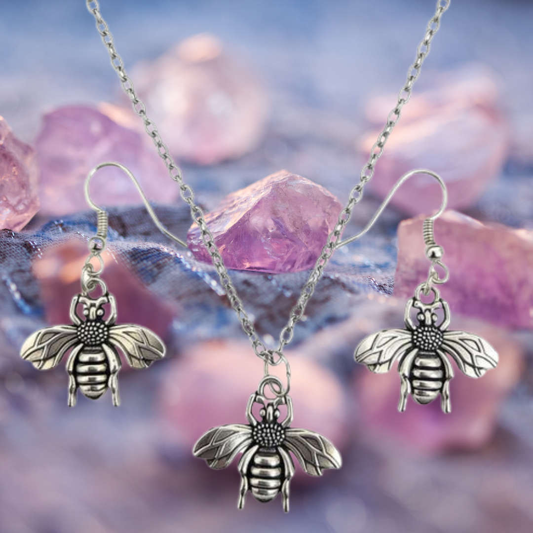 Bee Harmony Necklace & Earring Set