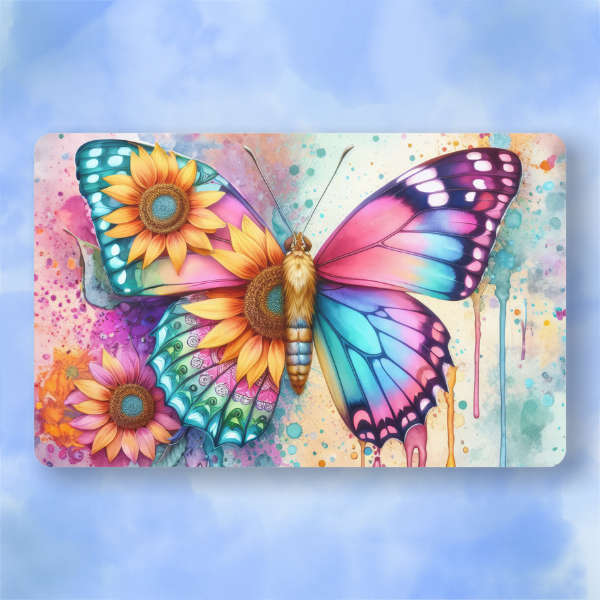 Color Splash Butterfly Mousepad
