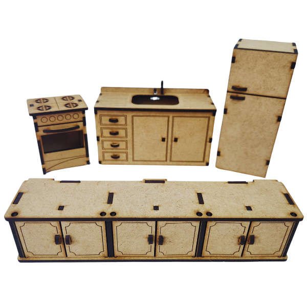 Complete Dollhouse Furniture Set