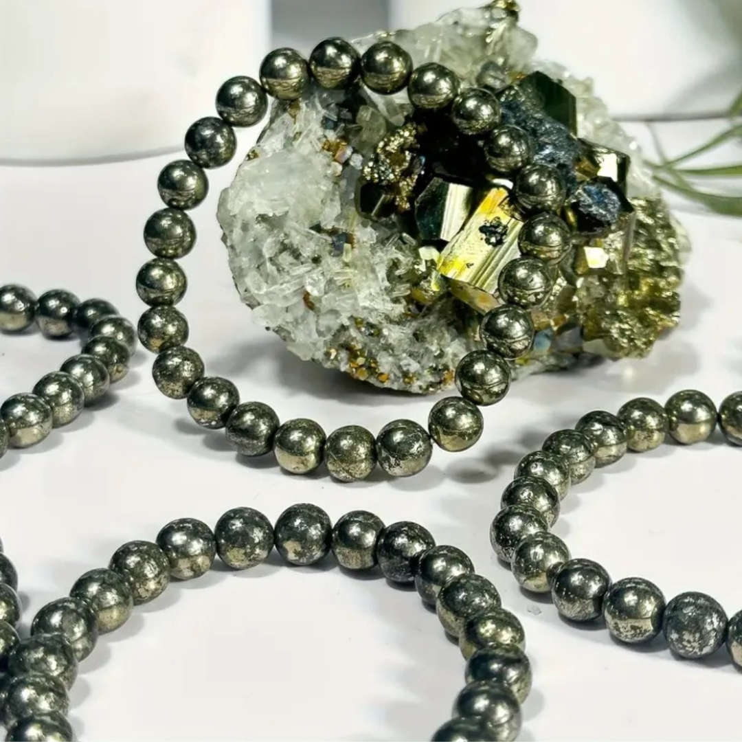 Pyrite Energy Bracelet  Confidence, Abundance & Protection