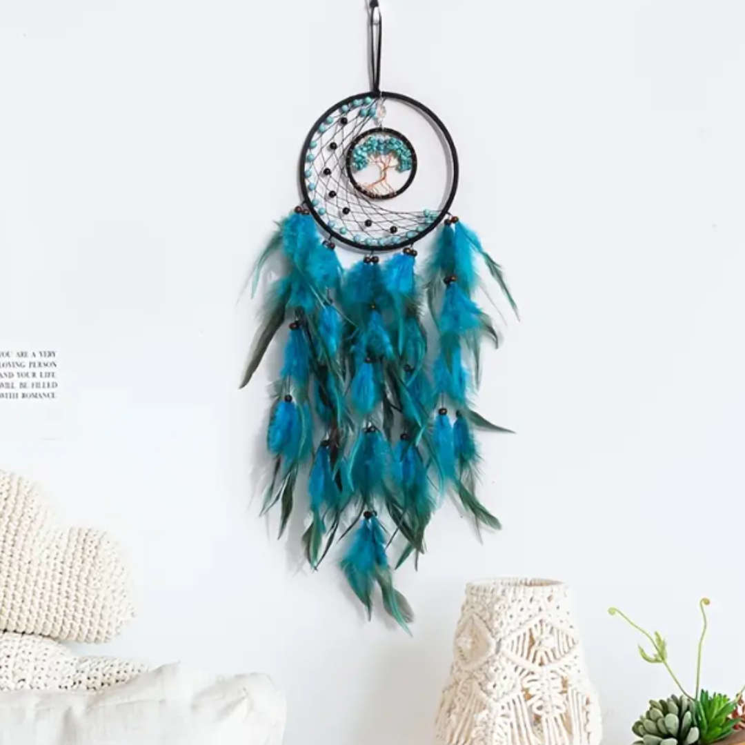 Tree of Life Moon Dreamcatcher  Intuition, Healing & Celestial Balance