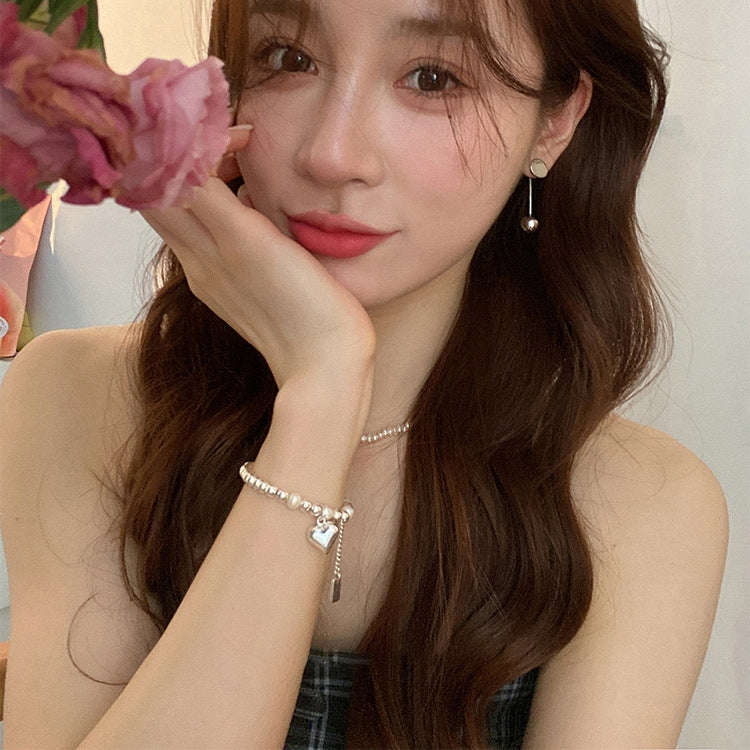 925 Sterling Silver Vintage Open Bracelet Hand Decoration, Specification:SL0779