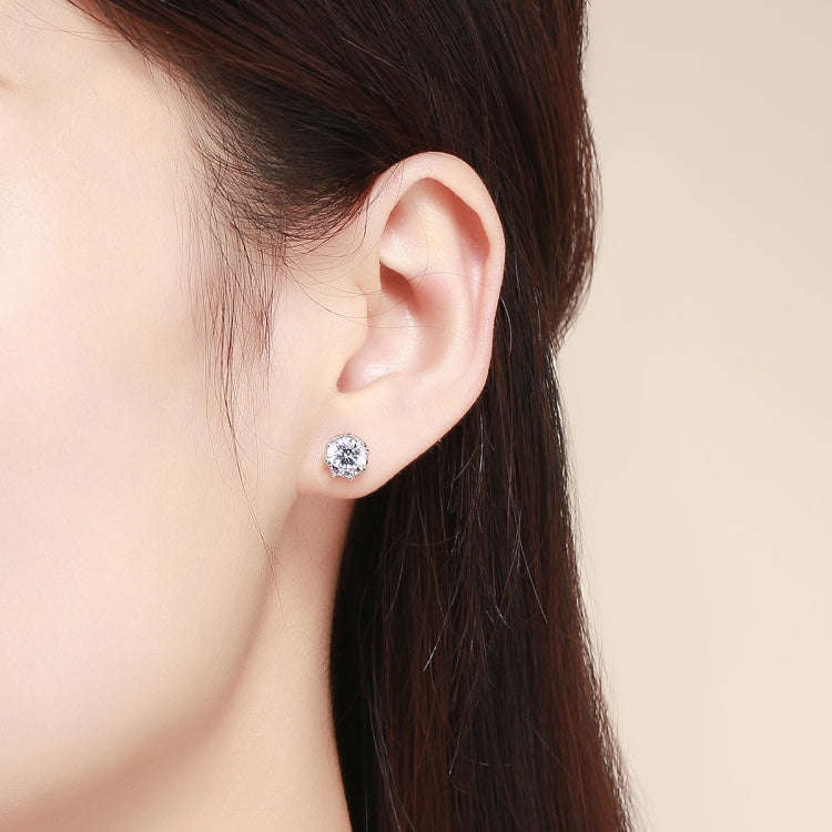 S925 Sterling Silver Stud Earrings Zircon Earrings