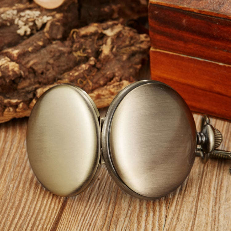 pm240 Classic Double Open Double Face Vintage Manual Mechanical Pocket Watch with Roman Lettering...