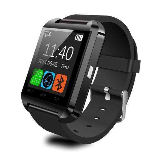 Smart Wrist Watch Phone Mate Bluetooth U8 For Android / iPhone IOS - Black