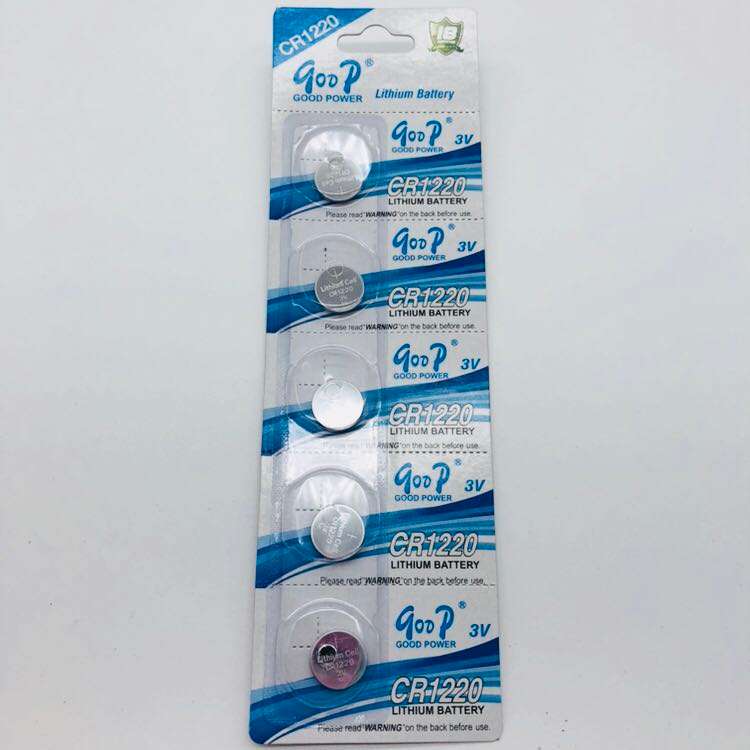 Raz Tech Lithium Button Cell Battery 3V 5Pcs CR1220