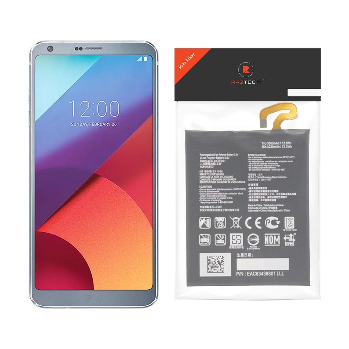 Replacement Battery For LG G6 (H870)