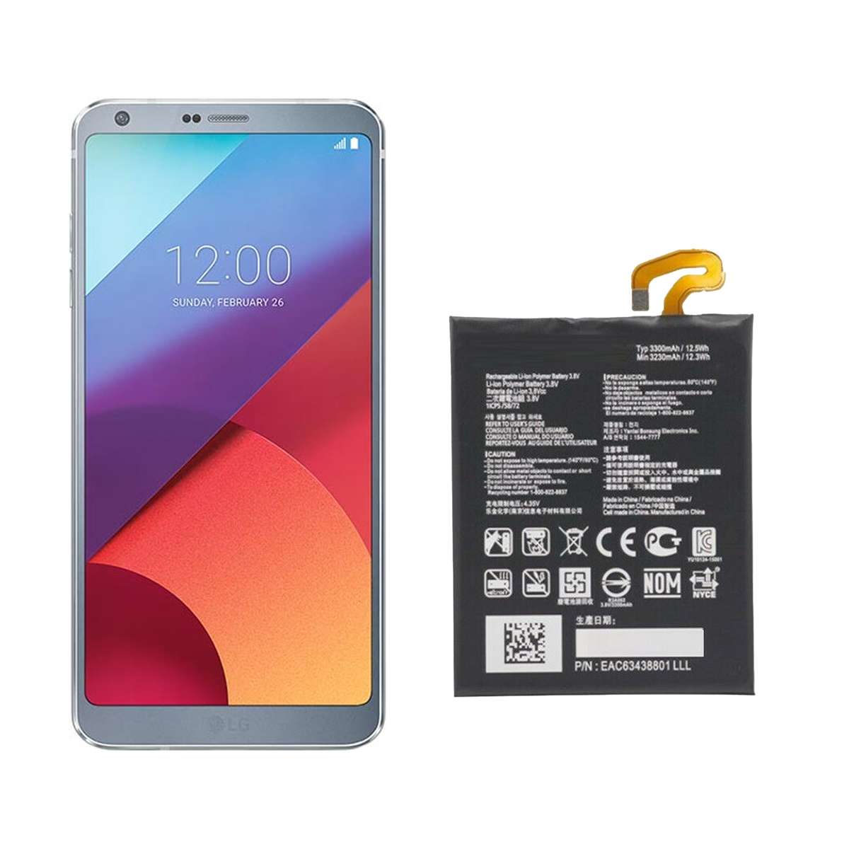 Replacement Battery For LG G6 (H870)
