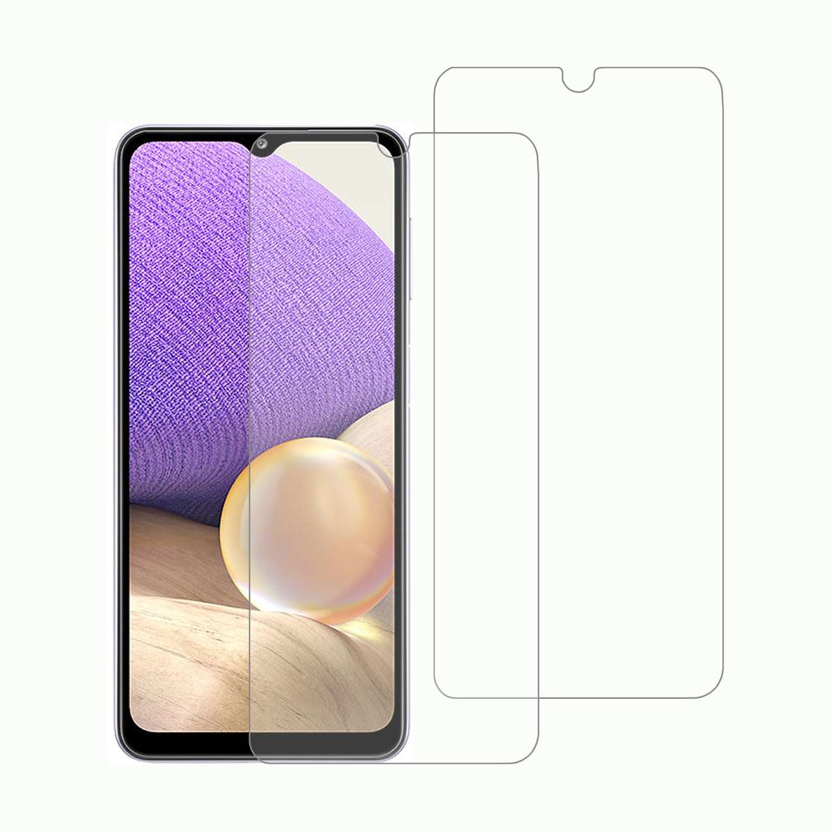 Tempered Glass Screen Protector for Samsung Galaxy A32 5G (Pack of 2)