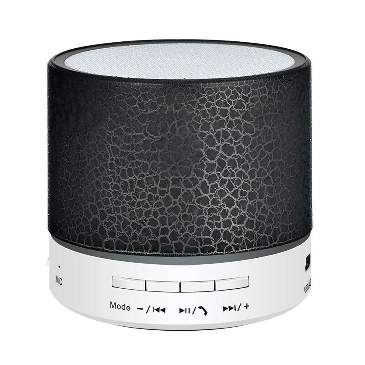Mini Luminous Lamp Super Wireless Bluetooth Portable Speaker - Black