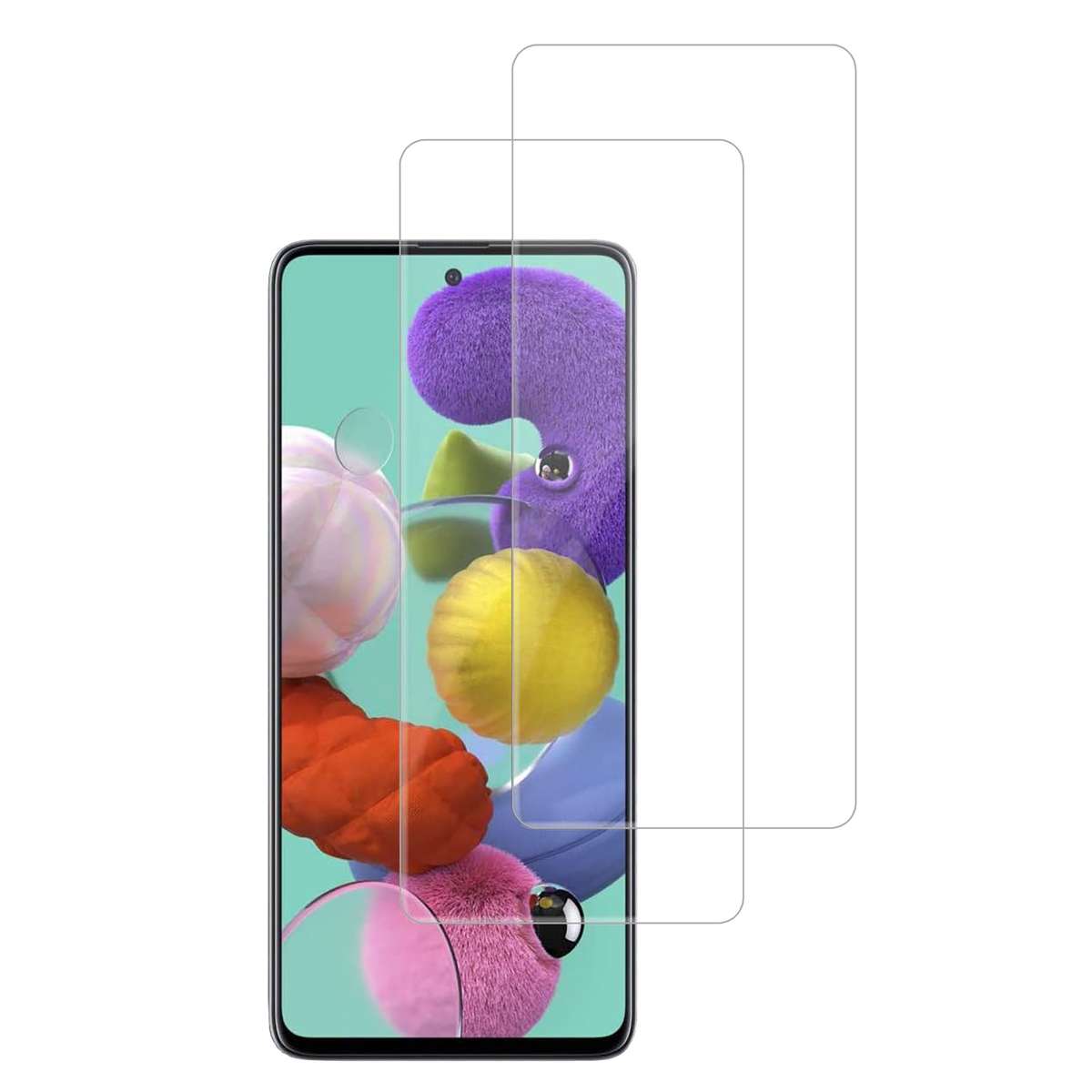 Raz Tech Tempered Glass for Samsung Galaxy A51 SM-A515F  (Pack of 2)