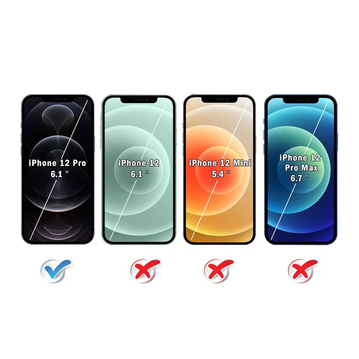 Raz Tech Tempered Glass for Apple iPhone 12 & iPhone 12 Pro  (Pack of 2)