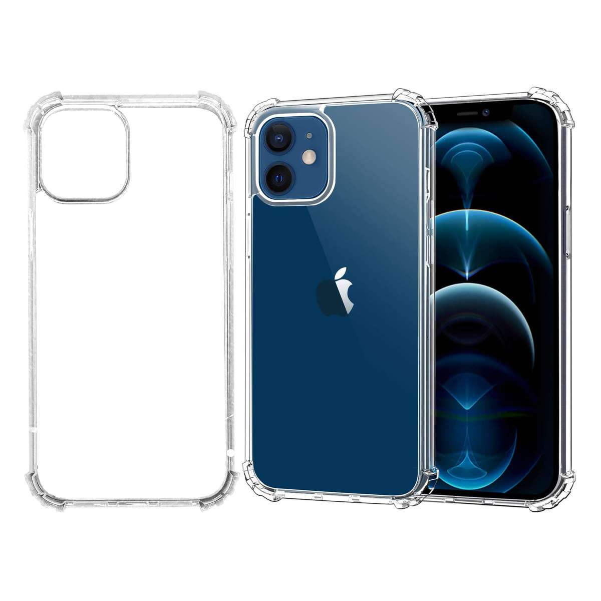 Protective Shockproof Gel Case for Apple iPhone 12 Pro & iPhone 12