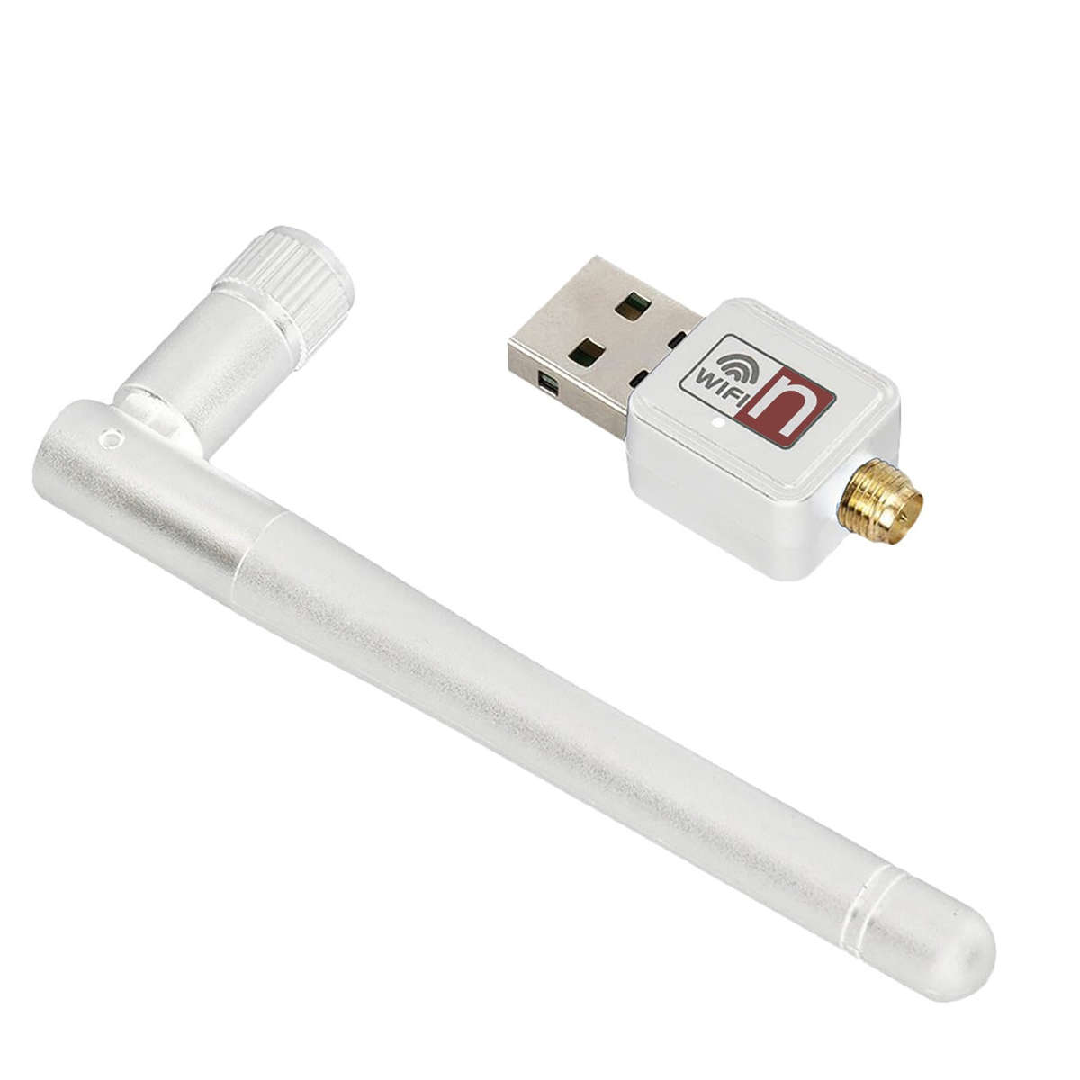 Mini Wi-Fi Adapter 150Mbps Antenna PC Laptop USB Wi-Fi Receiver - Black