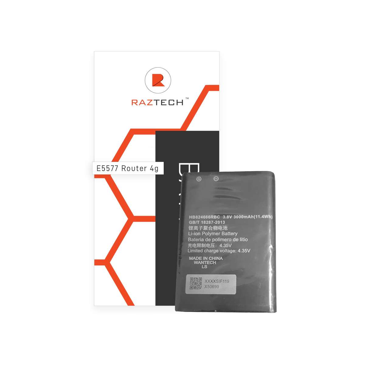 3000mAh HB824666RBC WiFi Router Battery For Huawei E5577