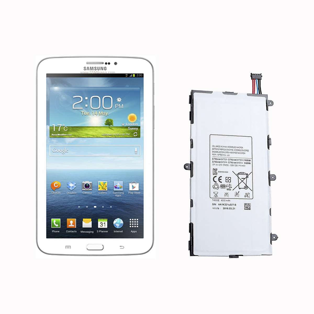 Replacement Battery for Samsung Galaxy Tab 3 7.0 P3200 & T211/T210