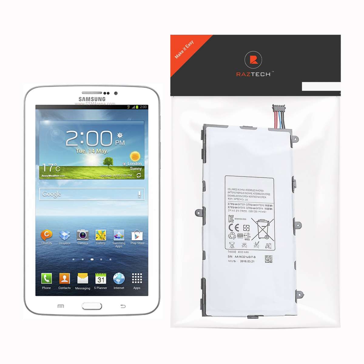 Replacement Battery for Samsung Galaxy Tab 3 7.0 P3200 & T211/T210
