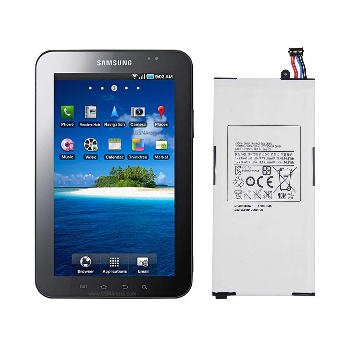 Replacement Battery for Samsung P1000 Galaxy Tab (2010)