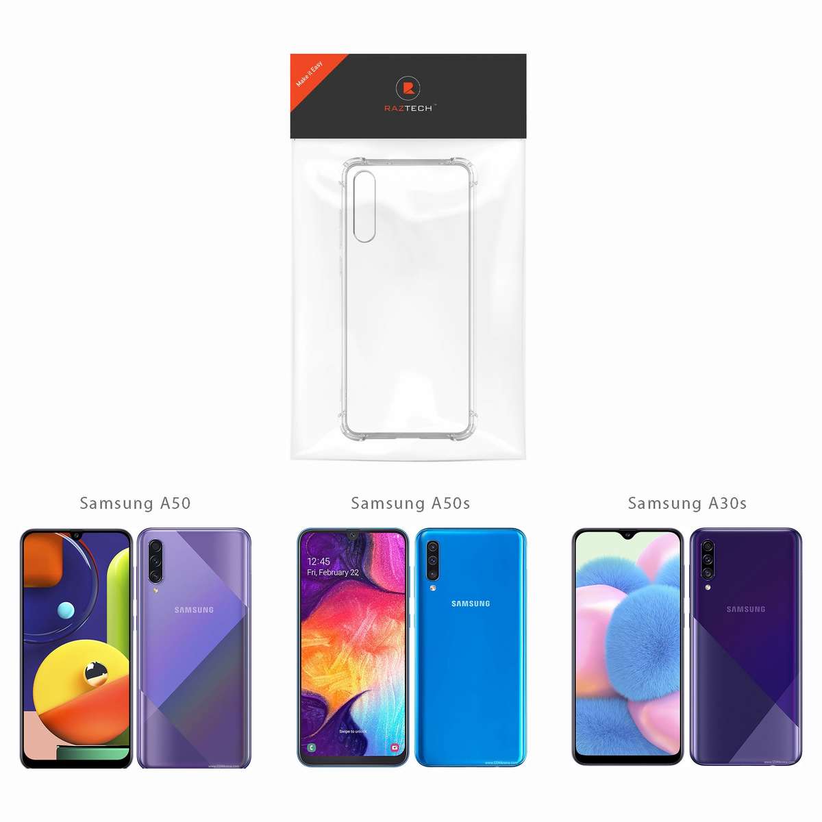 Protective Shockproof Gel Case for Samsung Galaxy A50/A50s/A30s