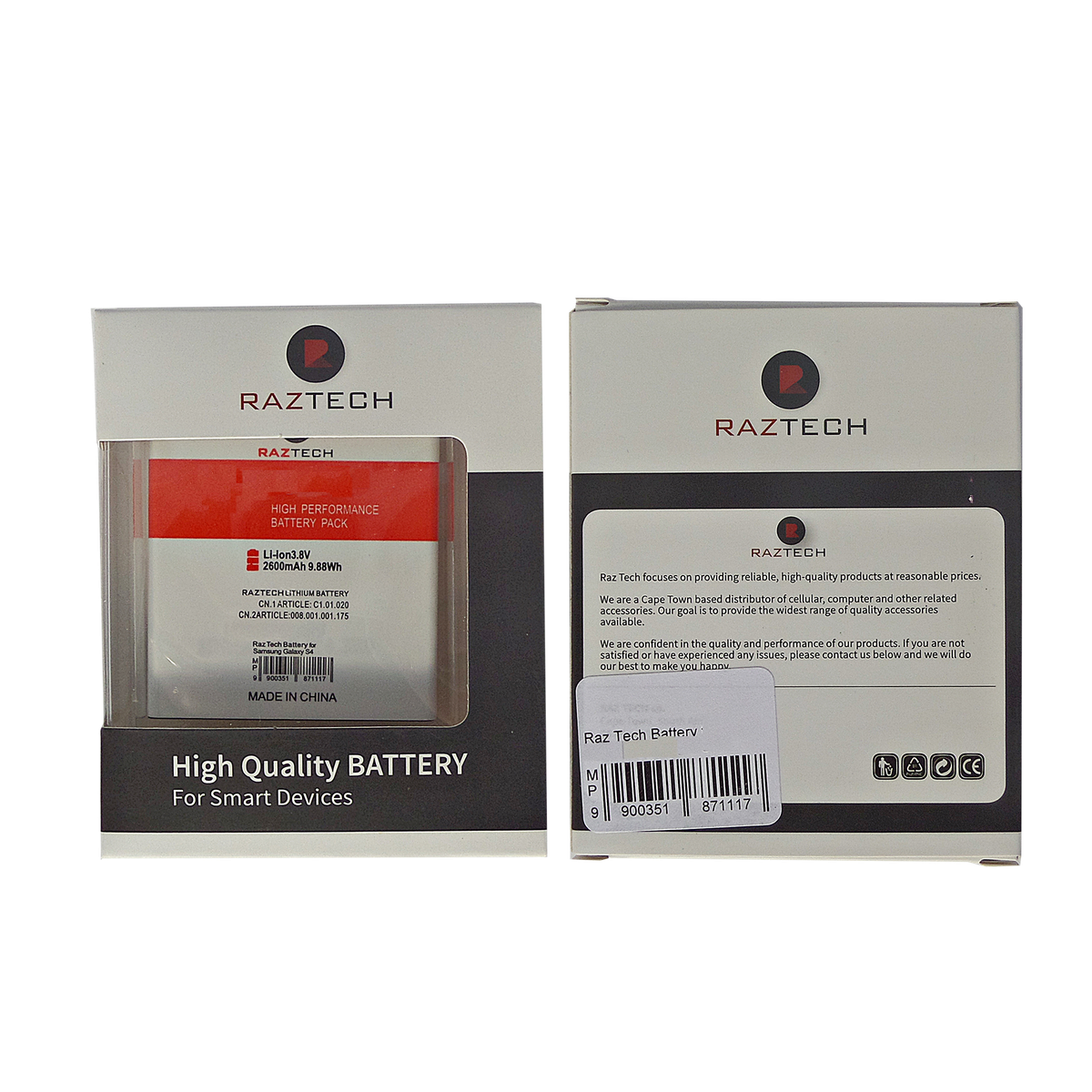 Raz Tech Ascend Y600 Battery for Huawei Ascend Y600 & G700 - HB505076RBC