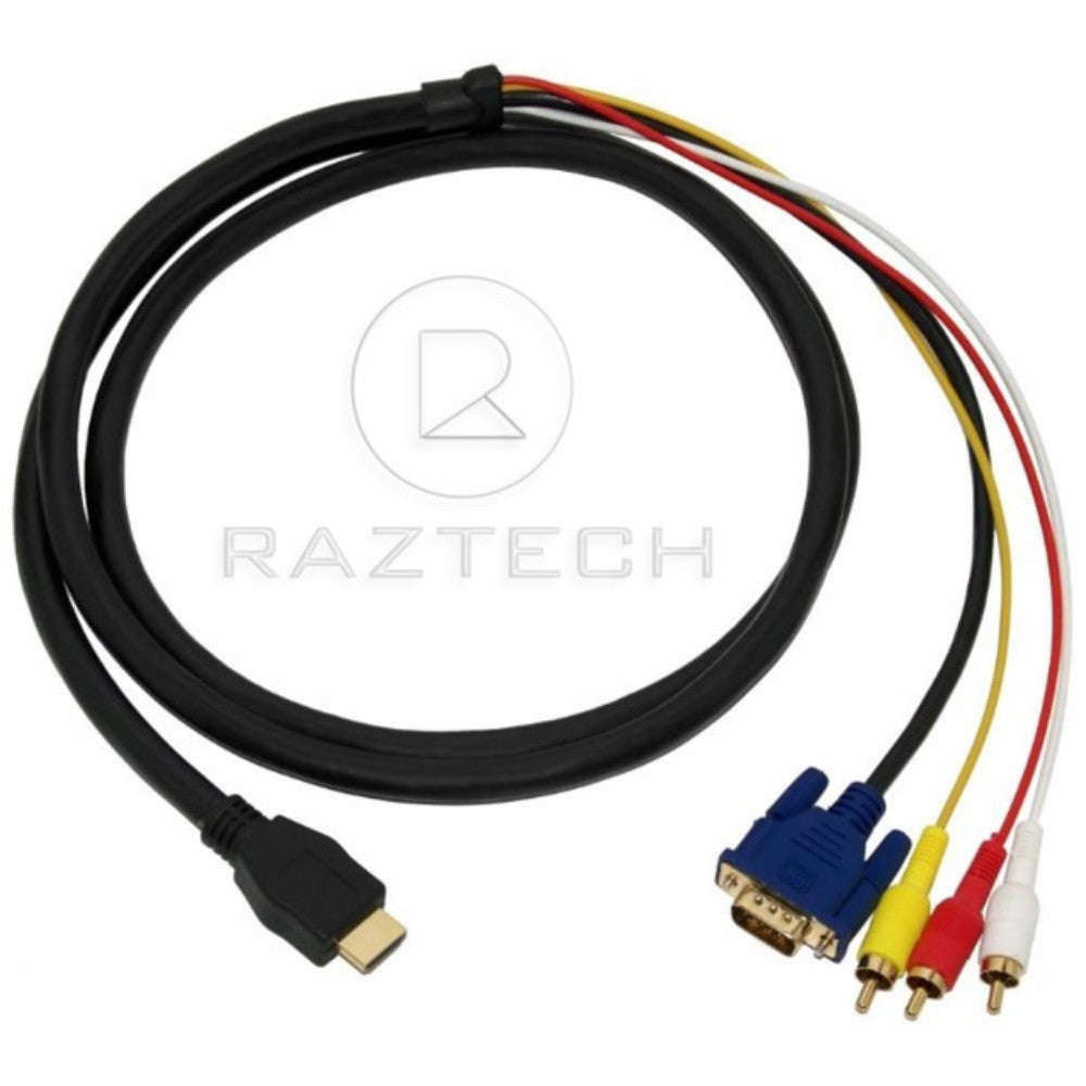 Raz Tech RCA/VGA to HDMI 1.5 M